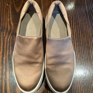 Vince Platform Slip Ons